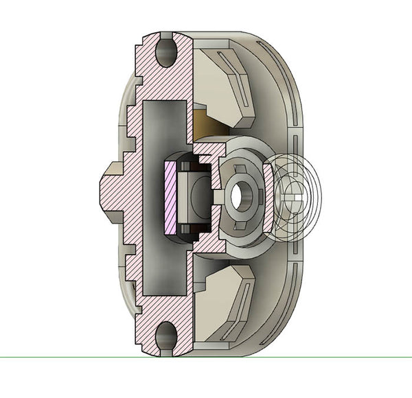 Oval hilt LED chamber in polished brass (FREE DIGITAL DOWNLOAD also available)